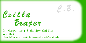 csilla brajer business card